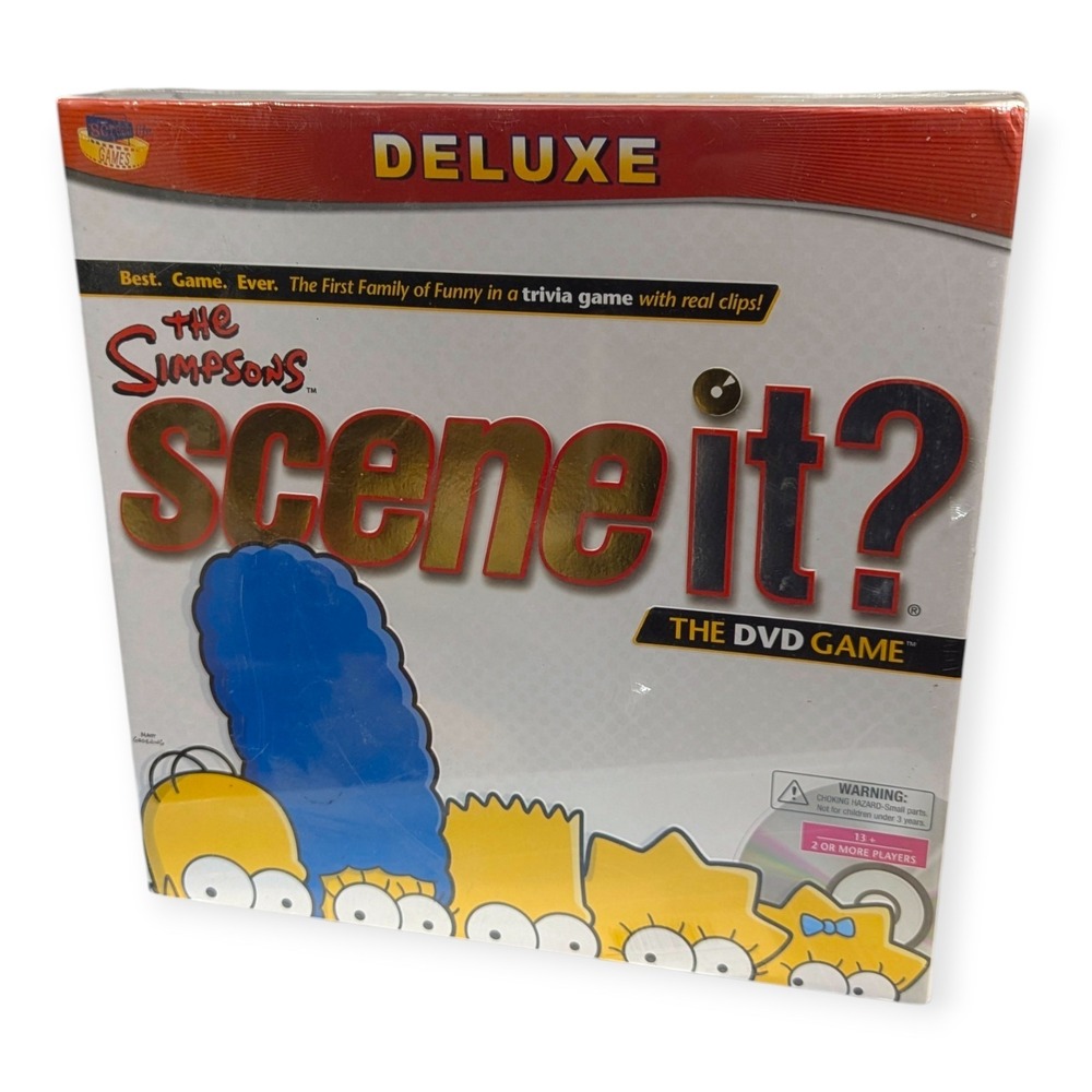 The Simpsons Scene It? Deluxe DVD Board Game 2009 Mattel NEW Sealed